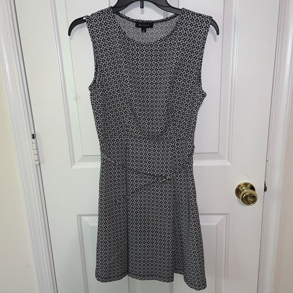 Black and white business casual dress